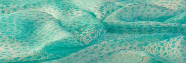 Doku, arkaplan, desen, yeşil beyaz ipek kumaş tekstil. Özellikleri dokuma malzemesinden farklıdır çünkü tasarımda daha esnek ve basittir..