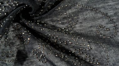 desen, arkaplan, desen, kartpostal, yapıştırılmış cam taşlı siyah ipek