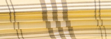 İpek kumaş şampanya (soluk fawn) Tartan kareli duvar kağıdı desenleri. İskoç damalı elbise. Klasik kumaşların tekstil modeli. Kumaş tekstil deseni çizimi.