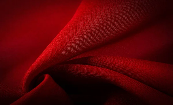 Texture, background, pattern, red satin is a weave that usually has a glossy surface and a dull back, Satin weave is characterized by four or more filler or weft threads,
