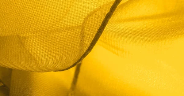 Hintergrundstruktur Muster Gelber Stoff Mit Metallischen Pailletten Dieser Schöne Leichte — Stockfoto