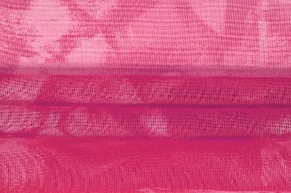 Texturální Vzor Pozadí Ornament Pozadí Červená Malina Hedvábí Tkaniny Abstraktní — Stock fotografie
