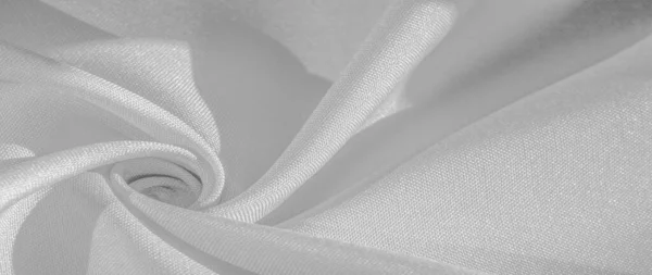 パターン 白色のシルク生地 ソリッドライトホワイトシルクサテン生地の生地は サテンの光沢を持つ本当に美しいシルク生地 特別な機会のためのあなたのデザイン 結婚式の招待状に最適 — ストック写真