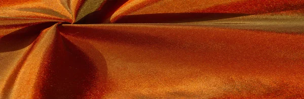 Textuur Van Briefkaart Achtergrond Zijde Stof Van Bruin Tot Gouden — Stockfoto