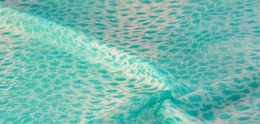 Doku, arkaplan, desen, yeşil beyaz ipek kumaş tekstil. Özellikleri dokuma malzemesinden farklıdır çünkü tasarımda daha esnek ve basittir..