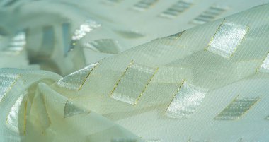 desen, arkaplan, desen, kartpostal, metal kare platinyumlu ipek kumaş, altın çizgili kenar, fildişi renkleri,