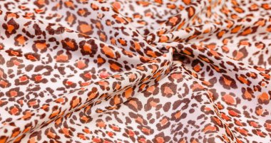 doku, arkaplan, desen, kartpostal, ipek kumaş, beyaz zemin üzerinde kahverengi kırmızı-sarı bulanık çiçekler, kalın malzeme Craft Tedarik Yaz çiçek deseni tekrarlayan desen