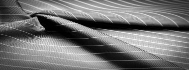 desenli çizim, kompozit tekstil, ince beyaz şeritli asil gri ipek kumaş, bazı malzeme ve bileşenlerin doğası; bütünün ya da karışımın bütünlüğü.