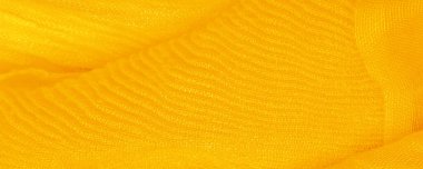 Projeleriniz için doku, arka plan, desen, sarı ipek oluklu ezilmiş kumaş