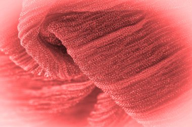 Doku, arkaplan, desen, kırmızı ipek kumaş küçük kıvrımlı pembe renkler, toprak, bağlam, temel, folyo, alan