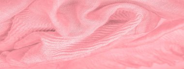 Doku, arkaplan, şablon, pembe ipek bükülmüş kumaş projeleriniz için.