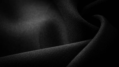 Doku, arkaplan, desen, saten siyah genellikle parlak bir yüzeye ve donuk bir sırta sahip, saten dokuma dört ya da daha fazla dolgu ipliği ile karakterize edilir.,