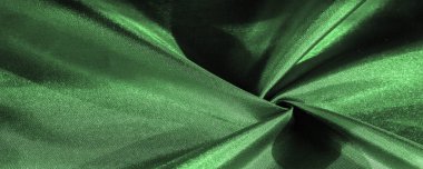Arka plan dokusu, desen, derin zümrüt ipeği kumaşı, dekoratif tasarım..
