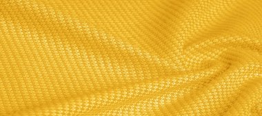 Arka plan dokusu, desen Kumaş dikilmiş sarı iplik ile sıcak yün. Bizim sarı yün örme ile gerçek şeritler gösterin. Parlak, eklektik renklere sahip, bohem bir görünüm sızdırıyor.