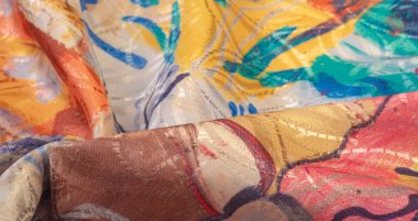 doku, arkaplan, desen, duvar kağıdı, kartpostal, poster, ipek kumaş, renkli boyanmış palet, canlı renkler, kırmızı-sarı politra, azgın fantezi