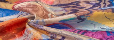 doku, arkaplan, desen, duvar kağıdı, kartpostal, poster, ipek kumaş boyalı bir sanatçı paleti, parlak renkler, renkler, sınırsız hayal gücü