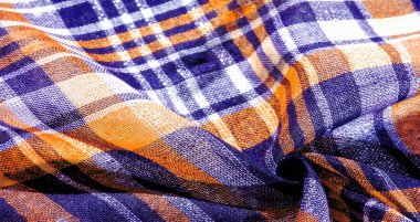 Doku, arkaplan, desen, İskoç külot kumaşı, mavi ve beyaz, sarı,