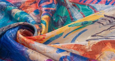 doku, arkaplan, desen, duvar kağıdı, kartpostal, poster, ipek kumaş boyalı bir sanatçı paleti, parlak renkler, renkler, sınırsız hayal gücü