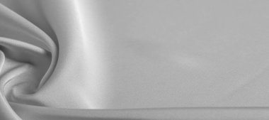 arka plan dokusu, desen. Beyaz ipek kumaş. Pürüzsüz bir mat kaplamaya sahiptir ve gücünü hafif bükümlü ipliklerden alır. her şey için bu lüks kumaş kullanın