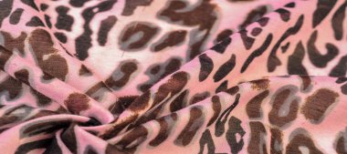 doku, arkaplan, desen, ipek kumaş pembe renk, moda, leopar deseni, hayvan derisi,