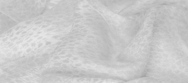 Текстура Фон Узор Белая Шелковая Ткань Текстиль Свойства Отличаются Тканого — стоковое фото