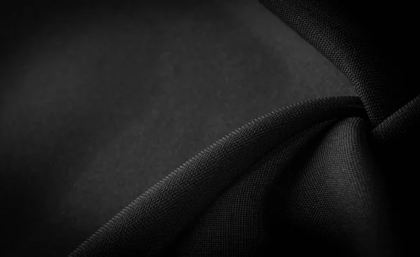 Текстура Фон Узор Атласная Черная Ткань Которая Обычно Имеет Глянцевую — стоковое фото