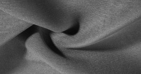 Texture Fond Motif Gris Noir Tissu Soie Tissu Soie Synthétique — Photo