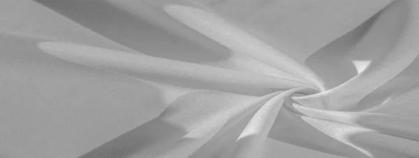 Doku Arka Plan Desen Beyaz Renk Ipek Kumaş Düşes Masif — Stok fotoğraf