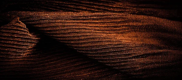 Textura Pozadí Vzor Sepia Crepe Tkanina Hedvábí Vlny Nebo Syntetických — Stock fotografie