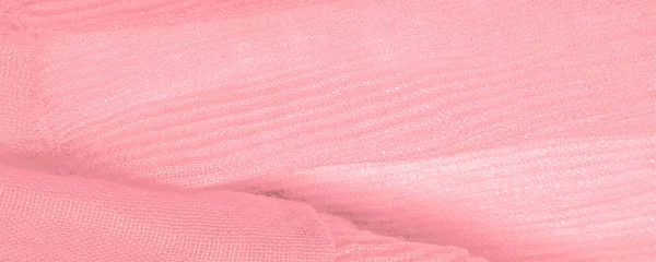 Textura Pozadí Vzor Růžové Hedvábí Vlnité Drcené Tkaniny Pro Vaše — Stock fotografie