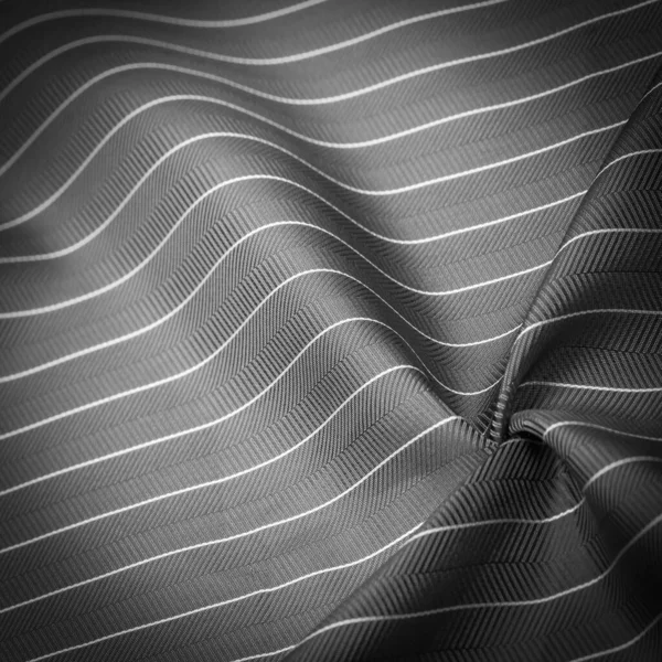 Desenli Çizim Kompozit Tekstil Ince Beyaz Şeritli Asil Gri Ipek — Stok fotoğraf