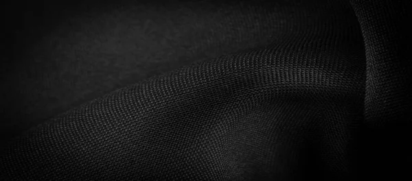 Texture Background Pattern Satin Black Weave Usually Has Glossy Surface — Stock Photo, Image