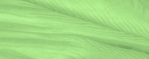 あなたのプロジェクトのためのテクスチャ パターン 緑のシルクの波形破砕生地 — ストック写真