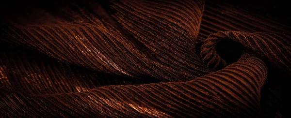 Texture Background Pattern Seppia Crepe Tessuto Seta Lana Fibre Sintetiche — Foto Stock
