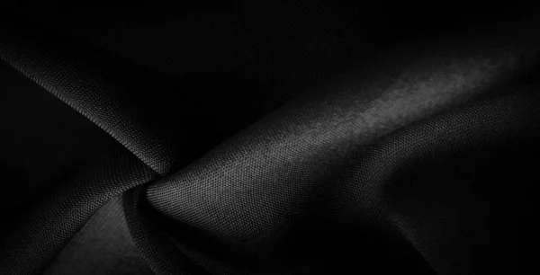 Texture Background Pattern Satin Black Weave Usually Has Glossy Surface — Stock Photo, Image