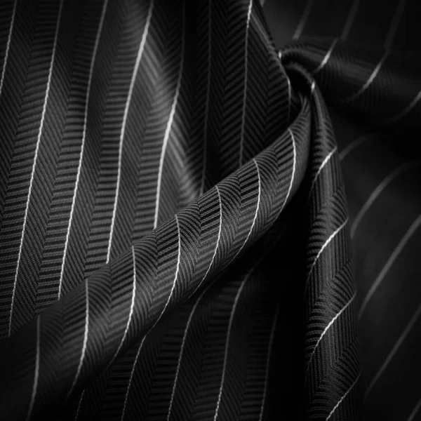 Textured Drawing Composite Textiles Noble Gray Silver Silk Fabric Thin — Stock Photo, Image