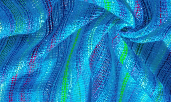 texture, background, pattern, postcard, fabric blue turquoise striped blue green lines, very light elastic knitwear, light shine