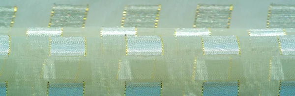 Texture Background Pattern Postcard Silk Fabric Metal Square Platinum Inserts — Stock Photo, Image