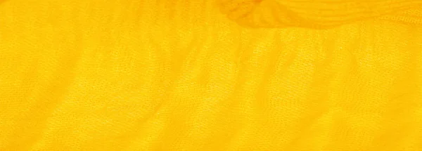 Textura Fondo Patrón Tela Triturada Corrugación Seda Amarilla Para Sus — Foto de Stock