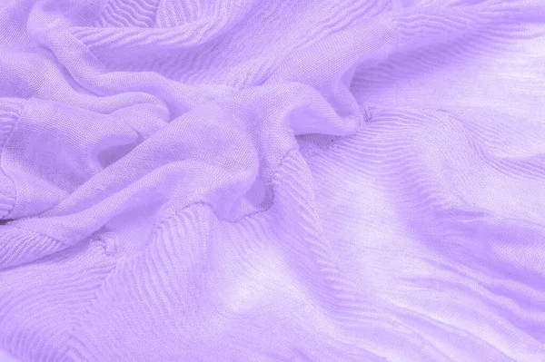 Texture Background Pattern Lilac Silk Corrugation Crushed Fabric Your Projects — Stock Photo, Image