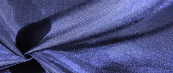 Текстура Тла Візерунок Синя Шовкова Тканина Декоративний Дизайн — стокове фото