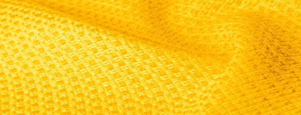 Фоновая Текстура Узор Желтая Ткань Металлическими Блестками Красивая Легкая Блестящая — стоковое фото