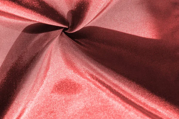 Background Texture Pattern Dark Red Silk Fabric Decorative Design — Stock Photo, Image