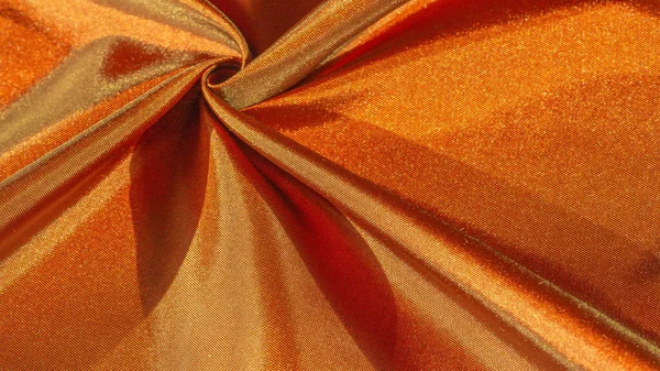 Textura Fondo Patrón Marrón Oro Tela Seda Diseño Decorativo — Foto de Stock