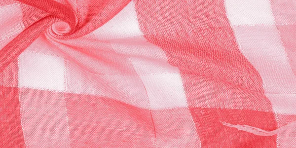 Patrón Textura Fondo Bufanda Seda Femenina Color Rojo Con Una — Foto de Stock