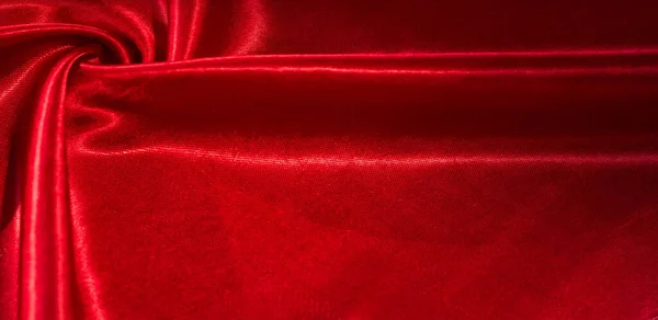 Textur Hintergrund Muster Seidenstoff Von Roter Farbe Dieser Entzückende Weiche — Stockfoto