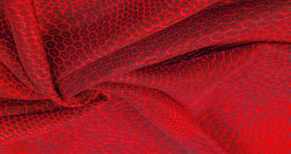 Red Silk Fabric Animal Skin All Projects New Designed Our — Stock Photo, Image