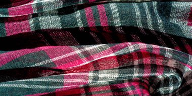 Doku, arkaplan, desen, İskoç külot kumaşı, siyah kırmızı beyaz kareli,