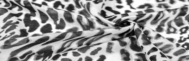 doku, arkaplan, desen, ipek kumaş, siyah beyaz ton, leopar deseni, hayvan derisi,
