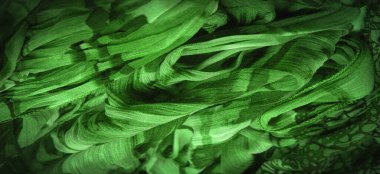 Arkaplan dokusu, dekoratif süs, koyu lacivert ipek kumaş, çiçek deseni, kıvrım, resif, dalgalı, dalgalı, dalgalı, küçük dalga veya kumaşın yüzeyinde bir dizi dalga,